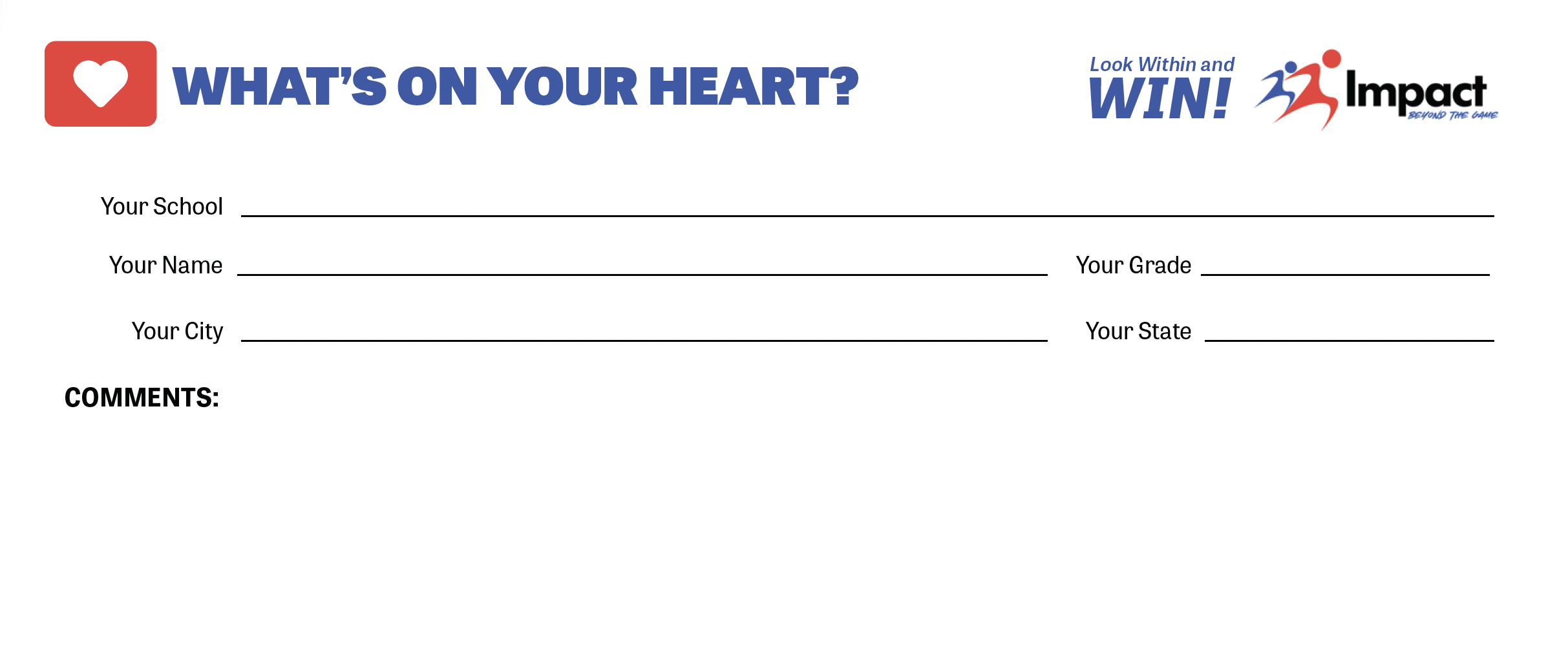 Heart Card — What's On Your Heart?