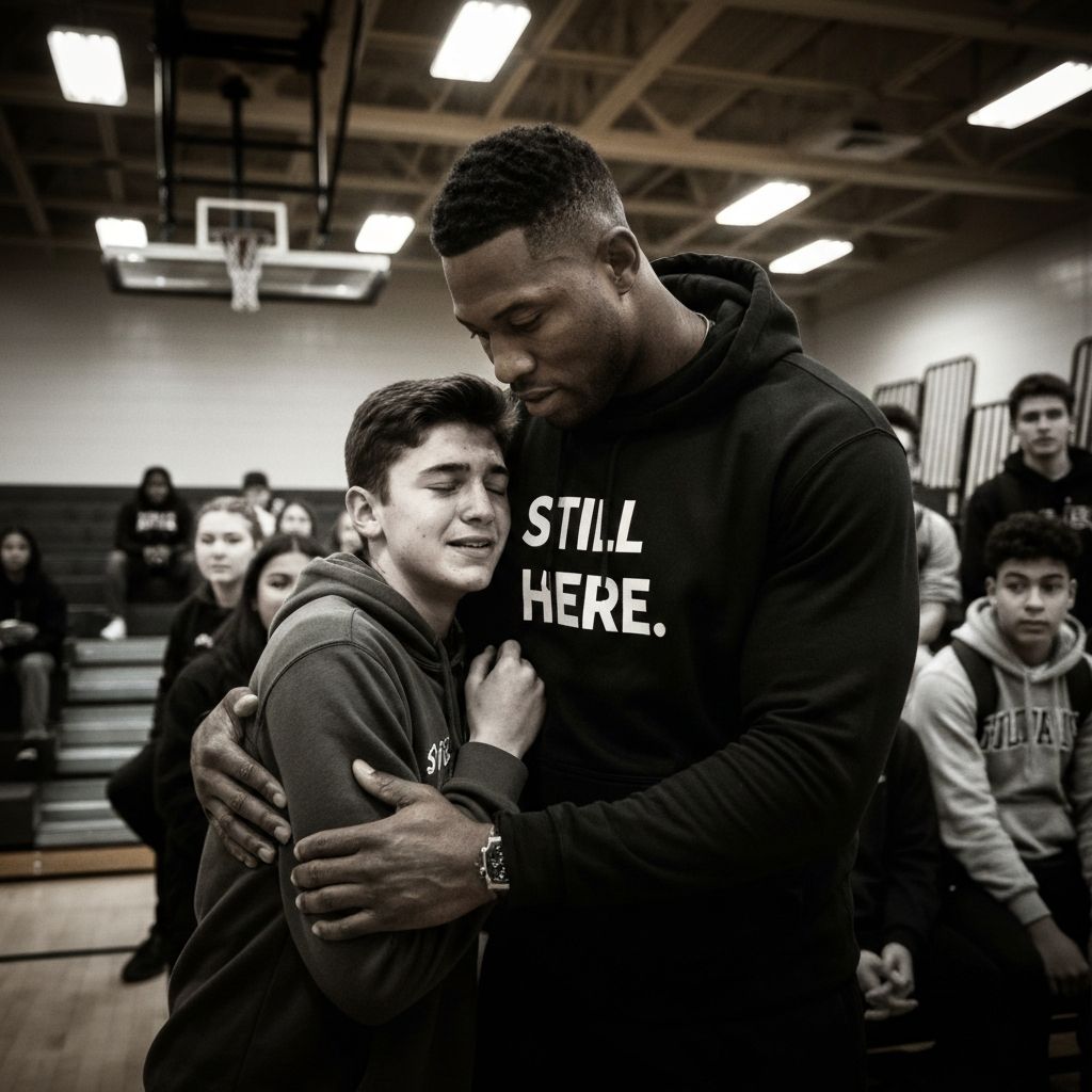 Pro-athlete mentoring student